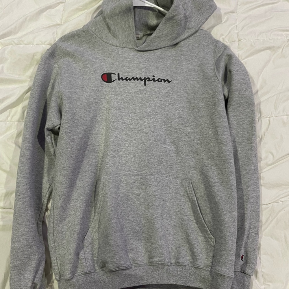 Grey Youth Champion Hoodie